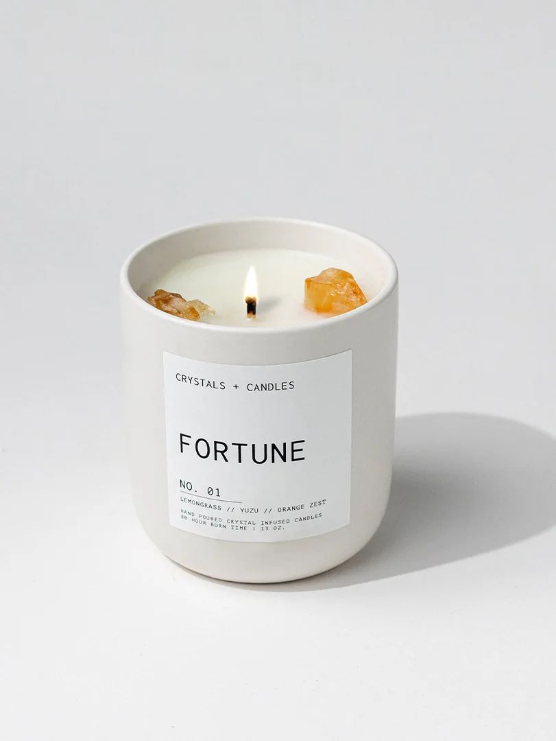 Hand Poured Crystal Infused Candles