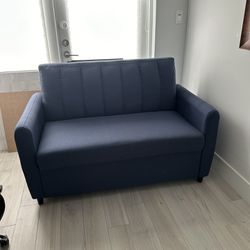 Sleeper Pullout Sofa - Blue (Like New)