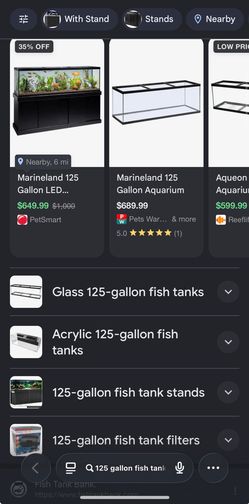 Fish Tank- 125 Gallon With FX6/FX4 Filters