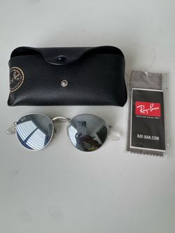 Authentic Ray-Ban RB3447 Round Metal Sunglasses w/ Case (019/30)