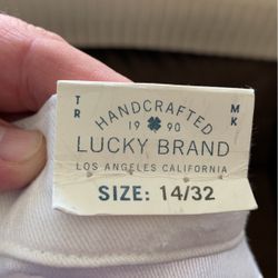 Luck Brand Jeans Size 14/32 New.$20
