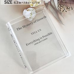 Acrylic Book Vase for Flowers