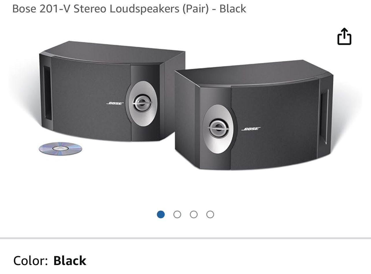 Bose 201-V Stereo Loudspeakers (Pair) - Black