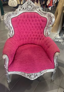 Big Baroque Style Throne Arm Chair
