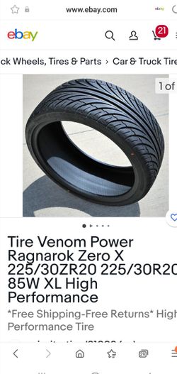 Ragnarok Tire Zero X  225/30/20  85 W XL High