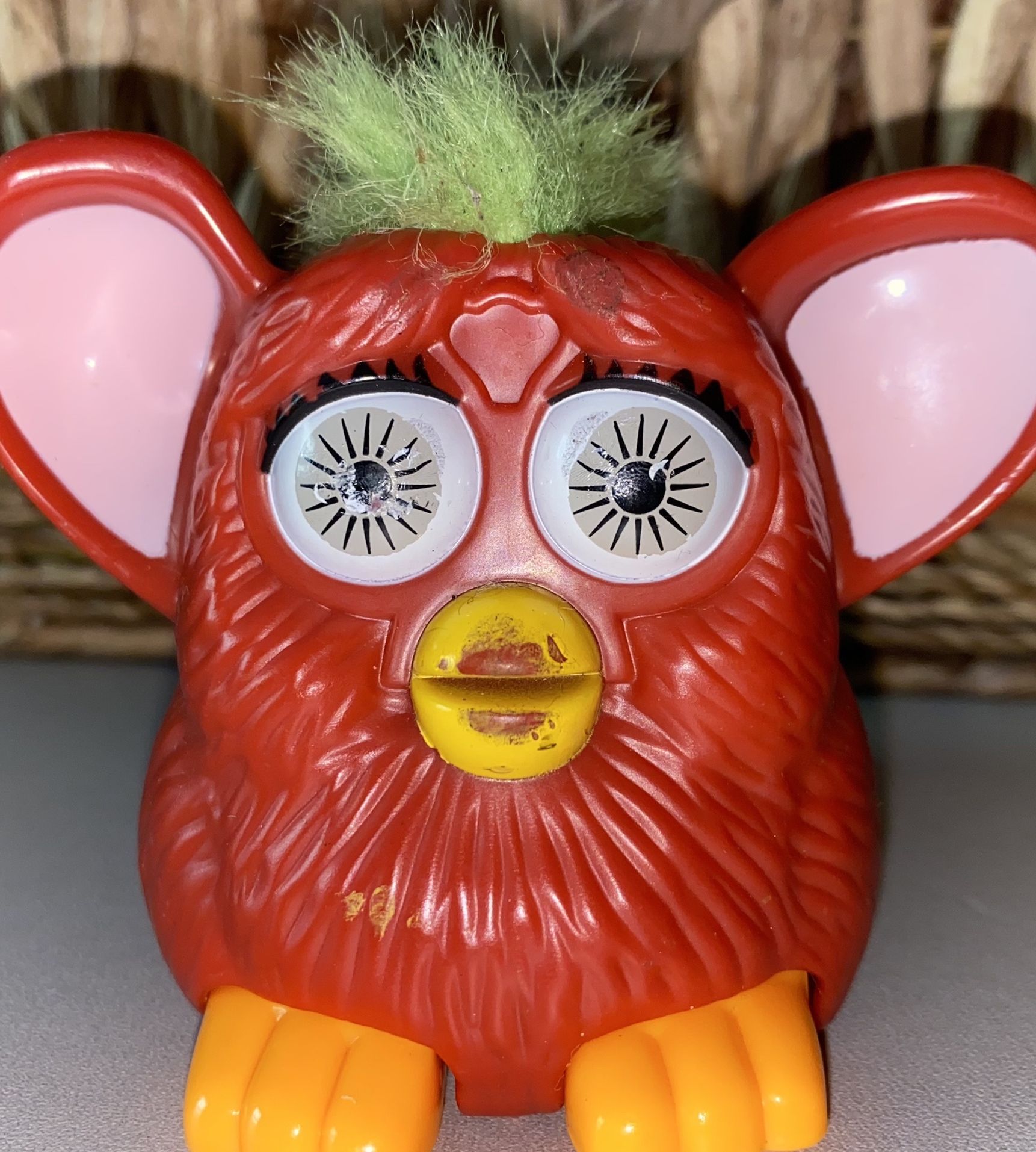 Vintage FURBY TOY 1998 MCDONALD'S HAPPY MEAL BY TIGER ELECTRONICS