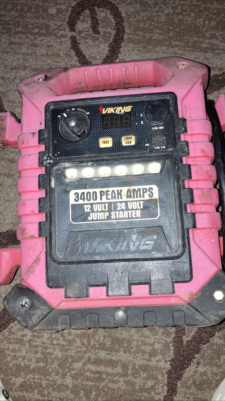 Viking 3400 Peak Amp Pro Portable Jump Starter And Power Pack for Sale