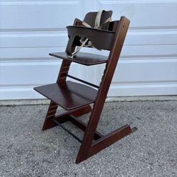 Stokke Tripp Trapp High Chair W/ Baby Set & Cushion