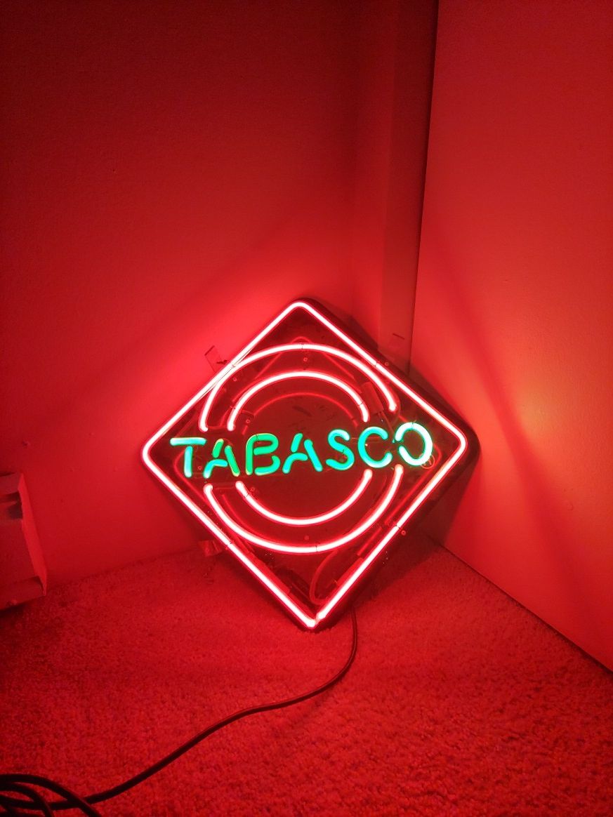 Neon Tabasco Sign