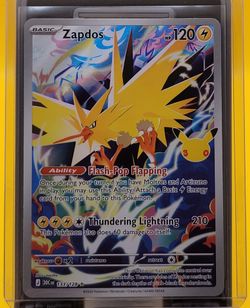 Zapdos 133/128 Illustration Rare ME: 30th Celebration Pokemon FP NM