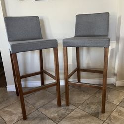 (2) Tall Chairs (Blu Dot designer) - 31” Seat Height
