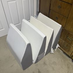 Kolbs Bed Wedges Pillows White And Grey