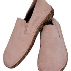 Birkenstock Womens Callan Pink Leather Slip On Loafer Shoes Size 40 9 9.5 Birkis