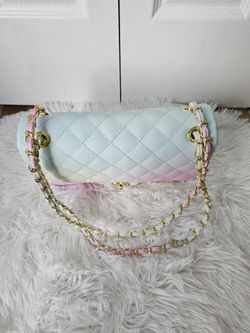 Multi color quilted bag