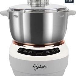5.2Qt Electric Dough Mixer with Fermentation & Timer, Top-Add Window for Water/S