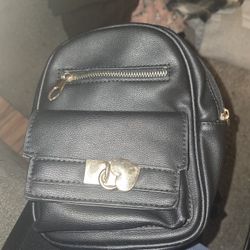 Black Mini Backpack
