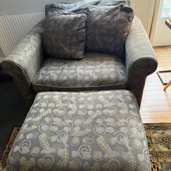 FREE:  Chair and ottoman