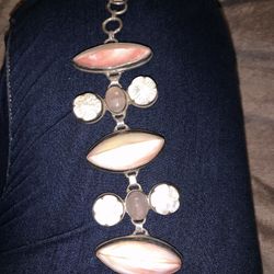 925 silver and mother of pearl bracelet