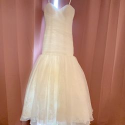 Mori Lee fitted and ruched wedding gown