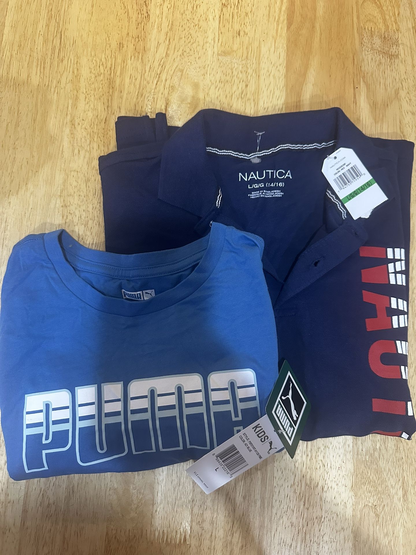 Nautica And Puma T-shirts