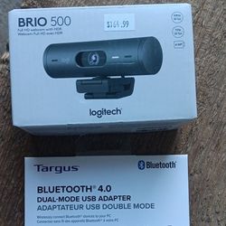 Brio 500. Webcam,ac.600 Wireless Nano USB Adapter,dual Mode 4.0 Bluetooth Adapter,bt Speaker 