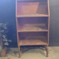 Small Mid Century Farmhouse Rustic Etagere Bookcase Country Charm Plywood