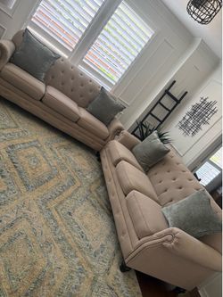Two pieces of sofas