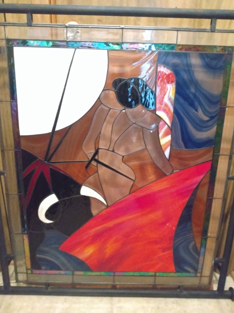 Bull And Matador Stained Glass