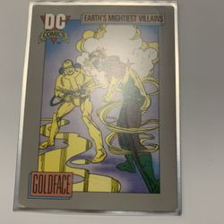 Goldface Earths Mighty Villains Trading Card 1991