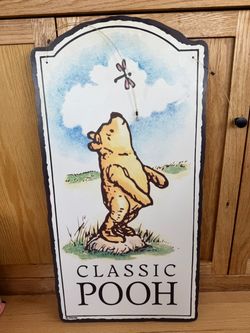 Vintage 1990's Disney Store Retail Display -Classic Pooh - Double Sided- 34"x17"