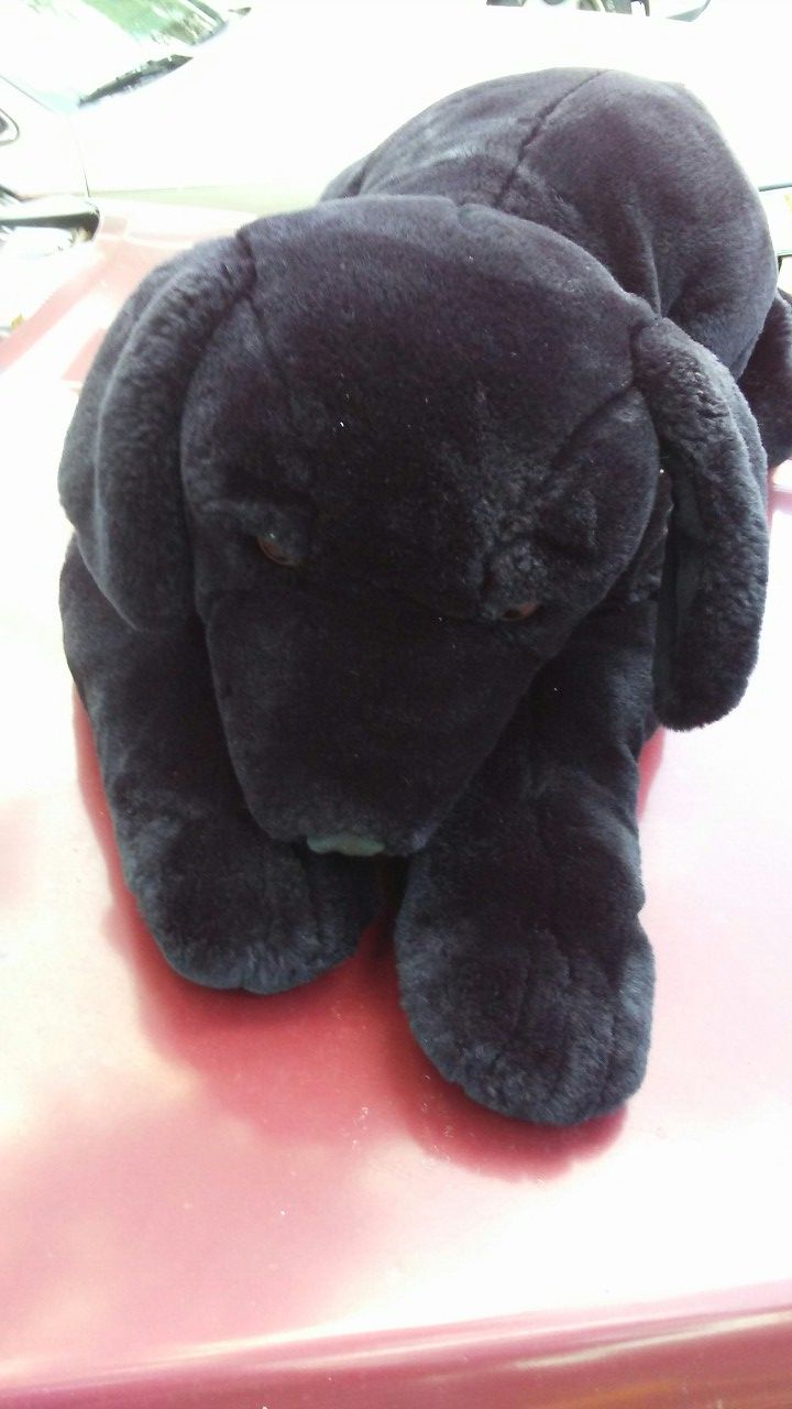 Black Dog Stuffed Animal