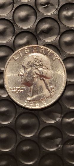 Beautiful 1963 Silver Washington Quarter Uncirculated 90% Silver