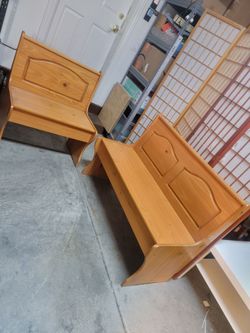 2  storage benches  ready to go