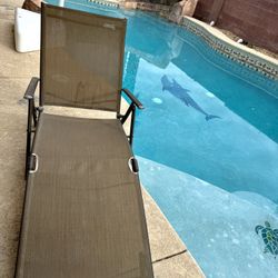 Outdoor Chaise Lounge Chair, Set of 1