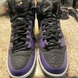 Nike Dunk High EMB Lakers