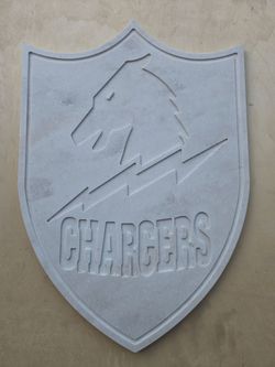 LA Charger Shield Wall Decor