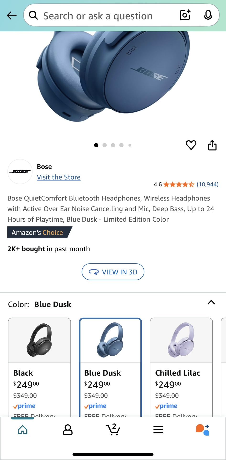 Bose QuietComfort Bluetooth Headphones