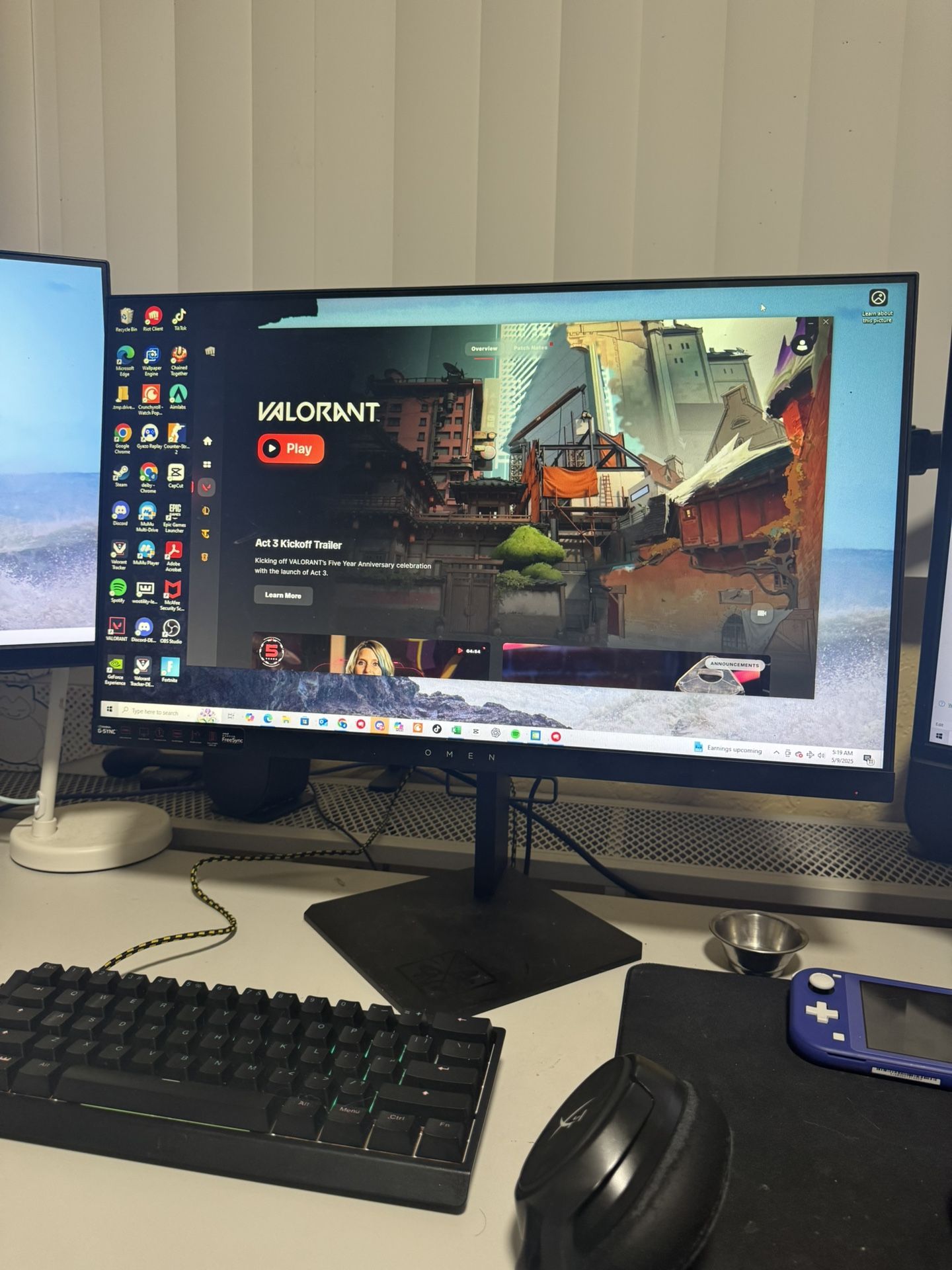 HP Monitor Omen 240 Hz X 25f