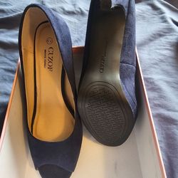 Blue Suede heels
