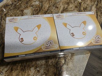 Pokemon Cards 30th Anniversary Elite Trainer Boxes