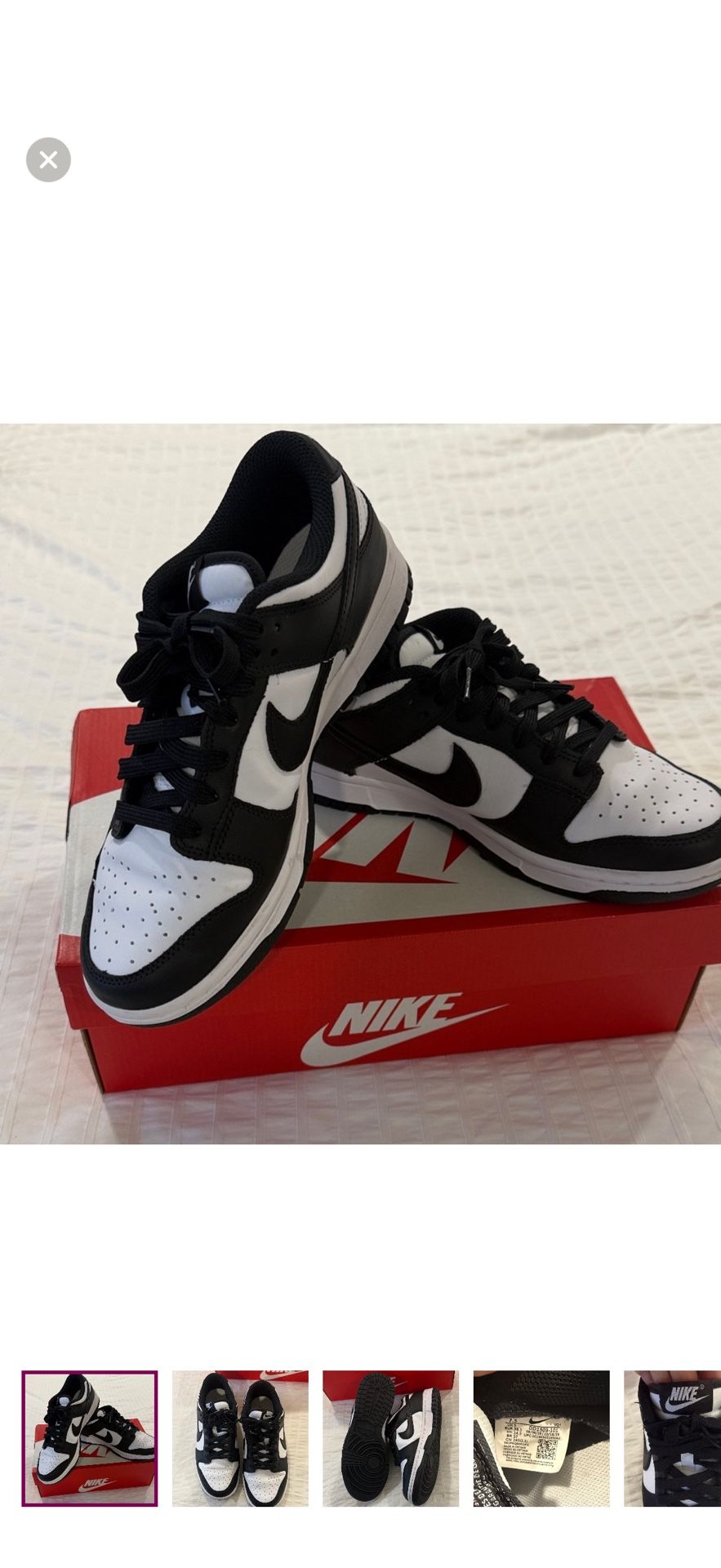 Nike Pandas Women 7 1/2 Brand New Sneakers