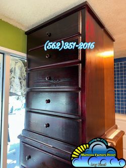 Cherry five drawer dresser pinewood cajonera Comoda de Pino Nuevo