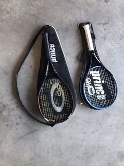 2 Prince tennis rackets (brand new 1women/1 men)