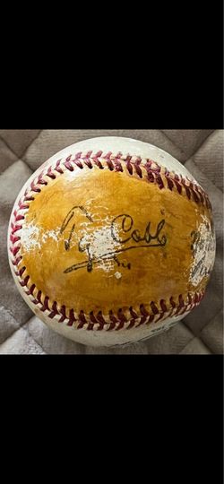 MLB TY COBB AUTOGRAPHED BASEBALL
