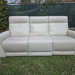 Leather Recliner Sofa