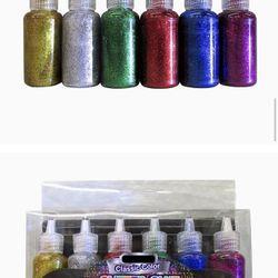 Colorations Glitter Glue - Set of 6