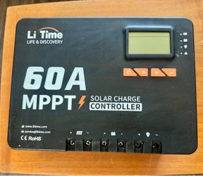 LiTime 60 Amp MPPT Auto DC Input Solar Panel Charge Controller