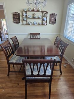 Antique Dining Room Table And Chairs