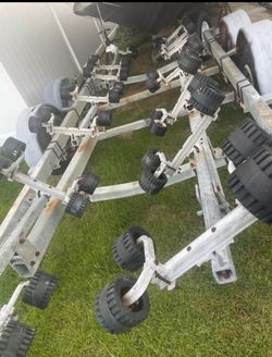 🚤 SAVE BIG ON BOAT HAULING - OWN YOUR OWN TRAILER! 🚤 🍂 Get Ready to Pull Your Boat This Fall! 🍂 Heavy-duty Load Rite Dual Axle Roller Trailer rea