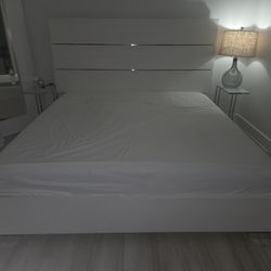 White King Bed and Chest